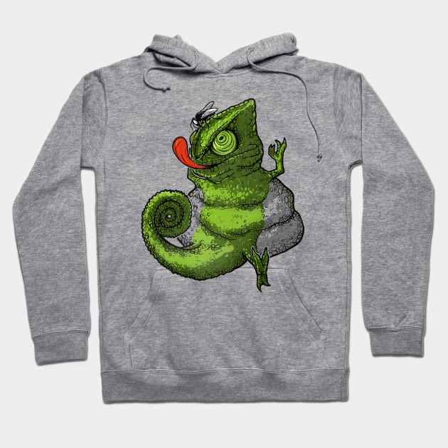 Fat Chameleon Hoodie by raxarts